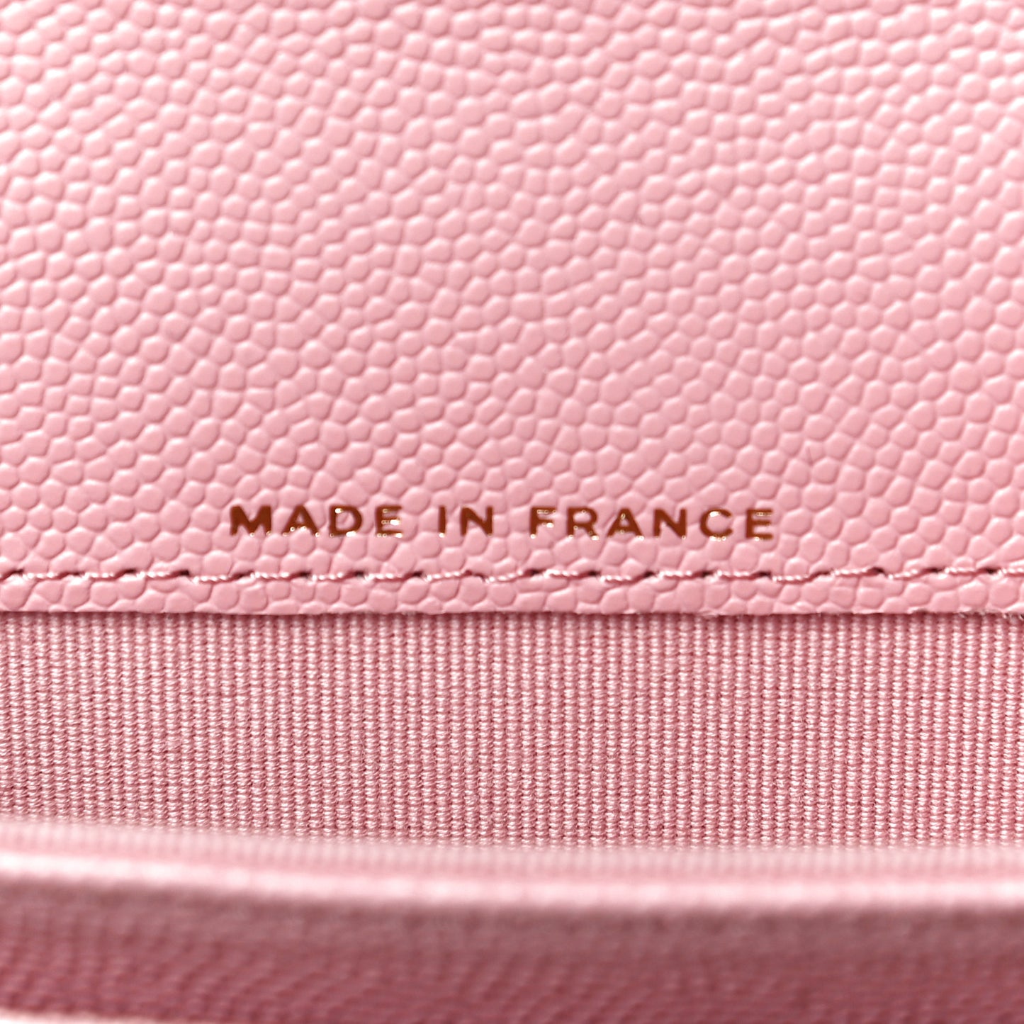 Caviar Quilted Flap Card Holder Wallet Light Pink