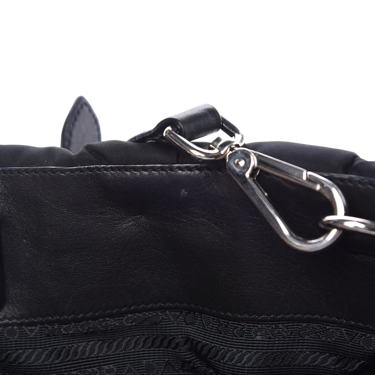 Tessuto Nylon Quilted Tote Nero Black