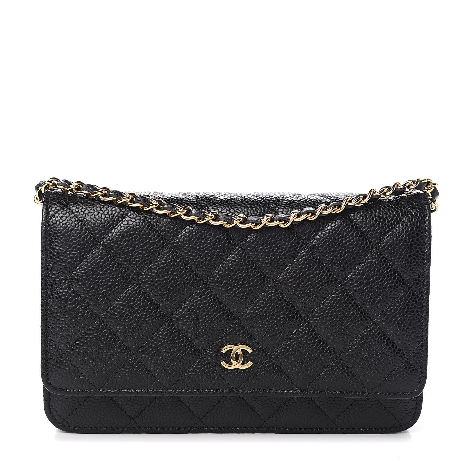 Chanel Caviar Quilted Wallet On Chain WOC Black 1 of 11