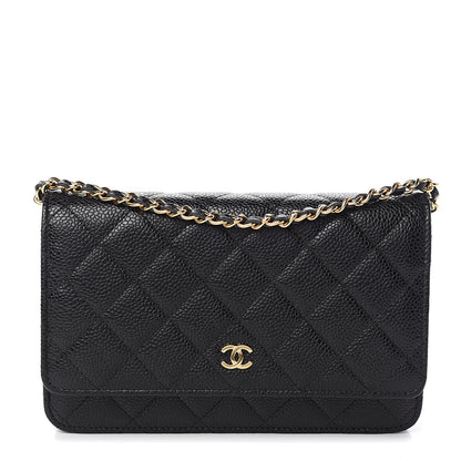Chanel Caviar Quilted Wallet On Chain WOC Black 1 of 11