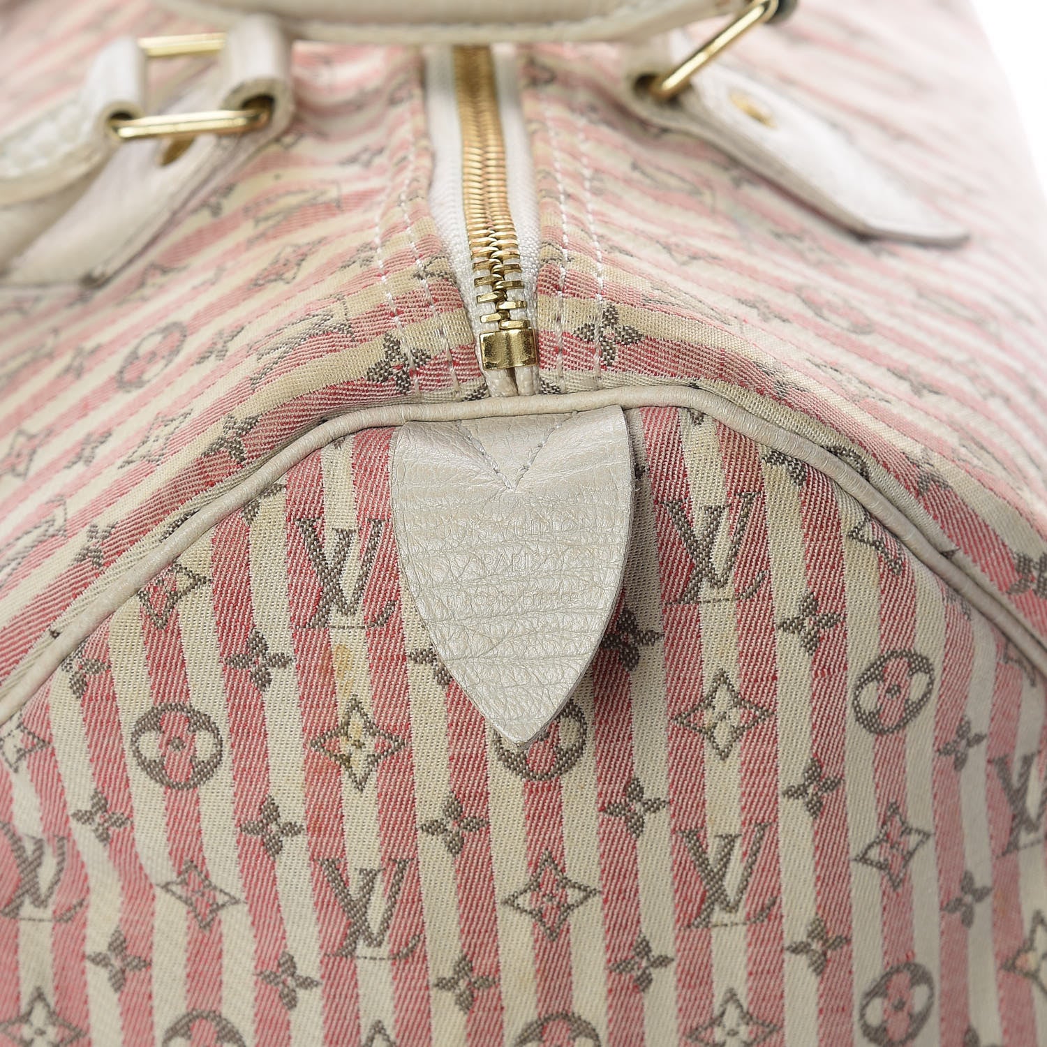 Louis Vuitton Mini Lin Croisette Speedy 30 Rouge 6 of 15