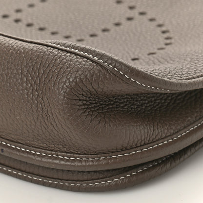 Hermes Taurillon Clemence Evelyne III PM Etoupe 7 of 8