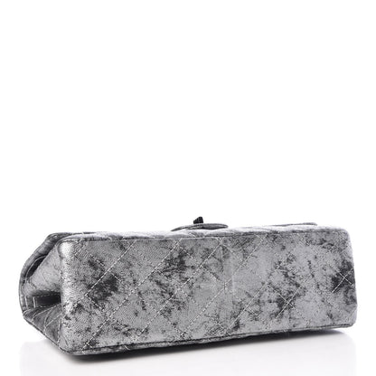 Chanel Metallic Caviar Quilted 2.55 Reissue 226 Flap Silver Black 4 of 7