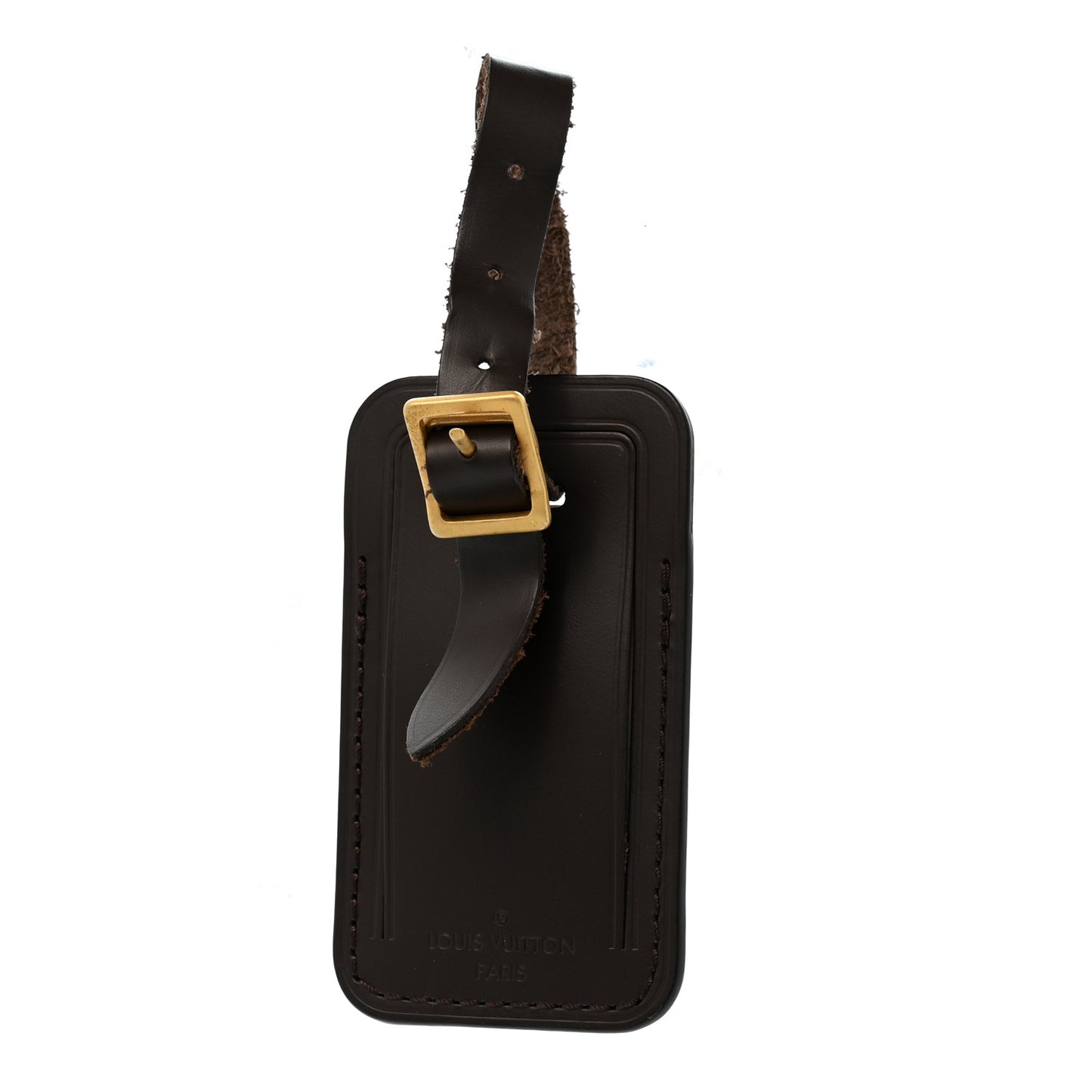 Calfskin Luggage Tag Ebene