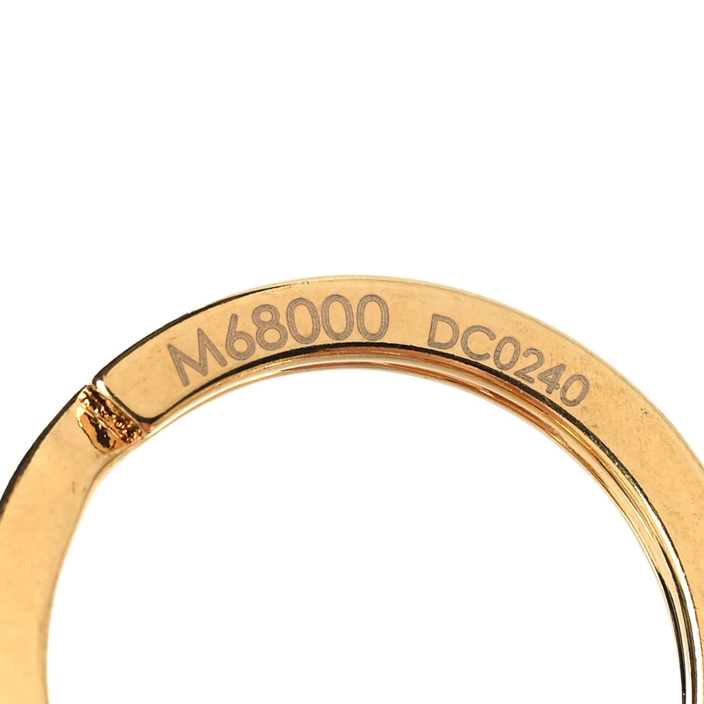 LV Circle Bag Charm Key Holder Gold