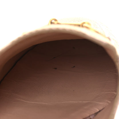 Gucci Monogram Macro GG Nappa Charlotte Womens Princetown Slippers 38 Beige Perfect Pink 12 of 13