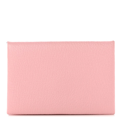 Hermes Chevre Mysore Calvi Card Case Mauve Sylvestre 1 of 7
