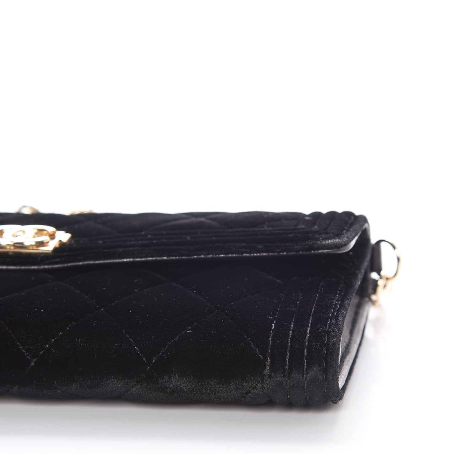 Velvet Boy Wallet On Removable Chain Black