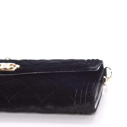 Chanel Velvet Boy Wallet On Removable Chain Black 15 of 15