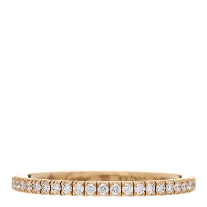 Cartier 18K Yellow Gold Diamond 1.5mm Etincelle de Cartier Wedding Band Ring 50 5.25 1 of 5