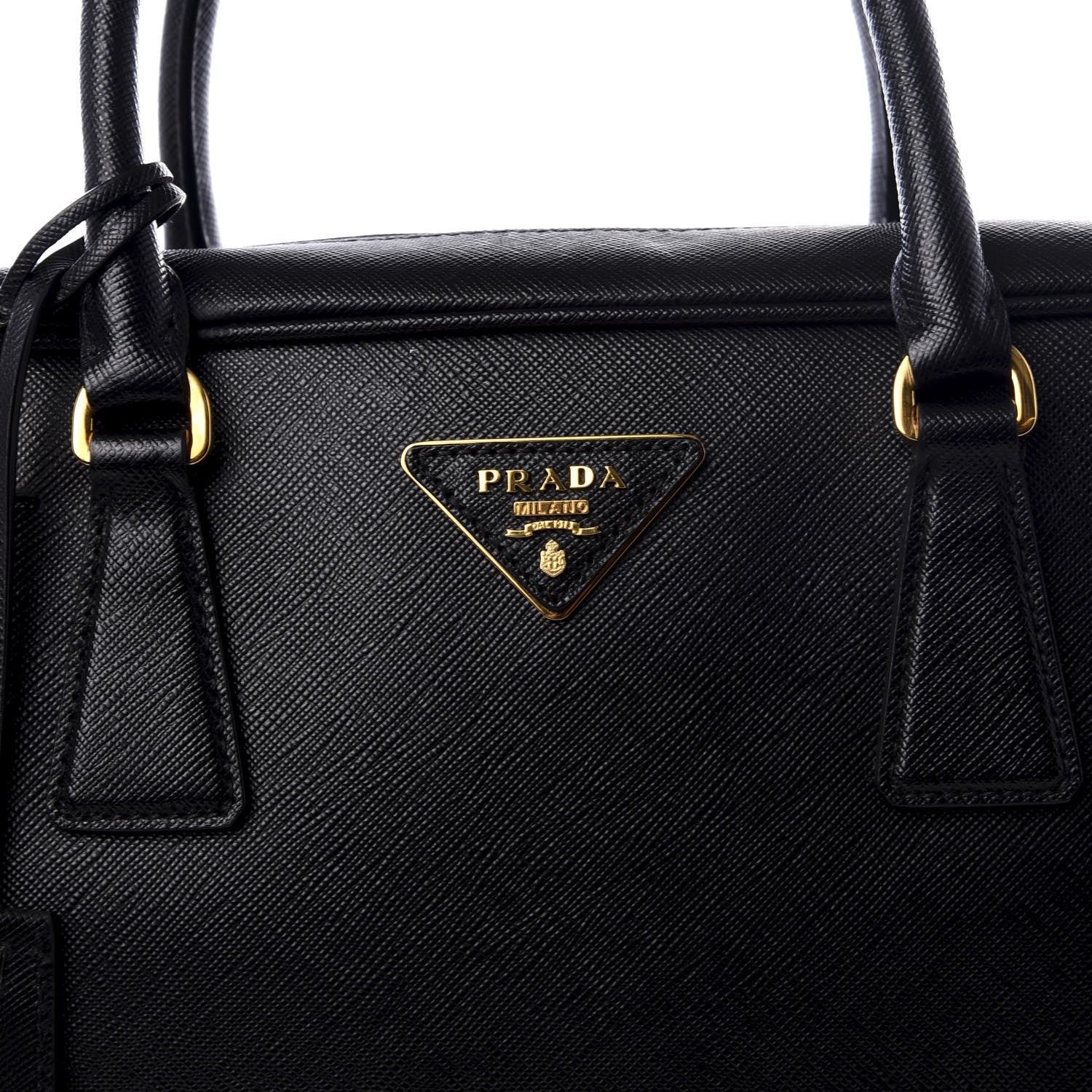 Prada Saffiano Travel Briefcase Black 8 of 8