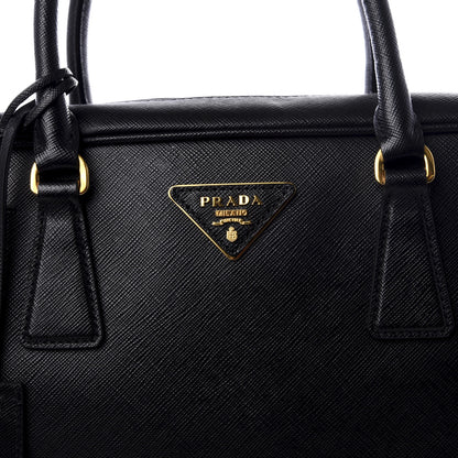 Prada Saffiano Travel Briefcase Black 8 of 8