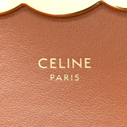 Celine Triomphe Canvas Calfskin Mini Triomphe Tan 6 of 12
