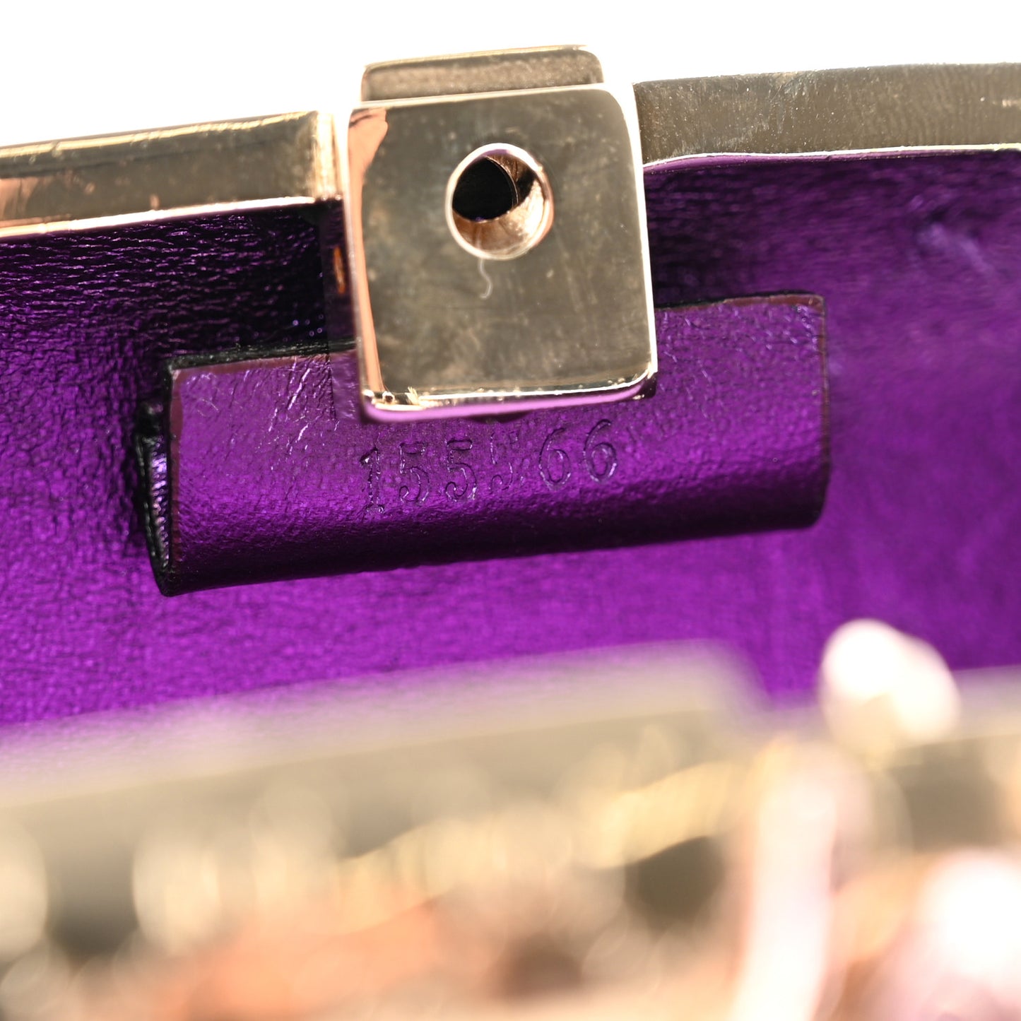 Metal Guccissima Dragonfly Minaudiere Clutch Gold