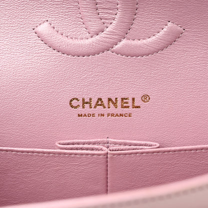 Chanel Iridescent Calfskin Quilted Medium Double Flap Light Pink 5 of 11