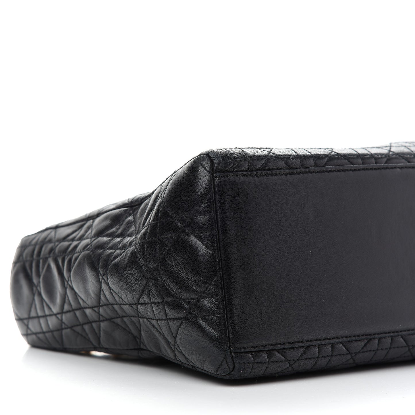 Lambskin Cannage Medium Lady Dior Black