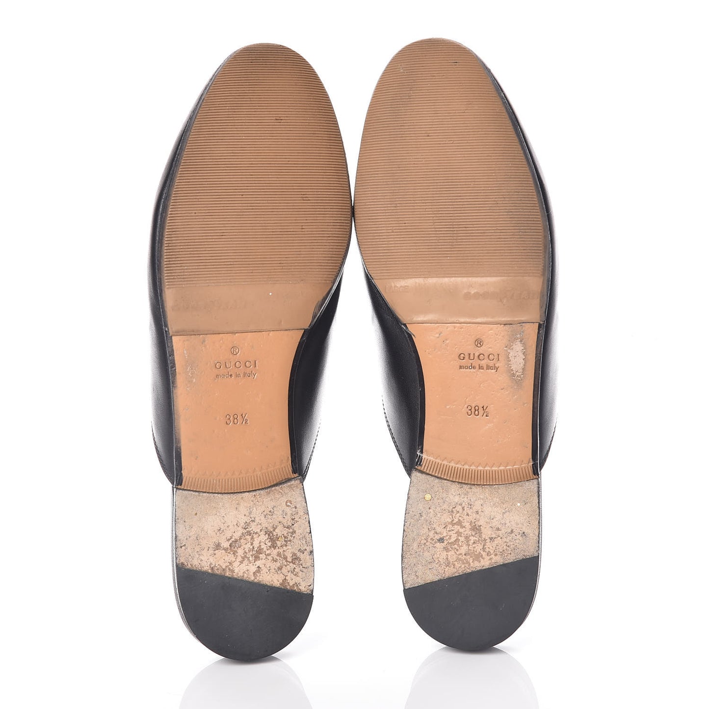 Calfskin Womens Princetown Slippers 38.5 Black