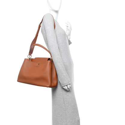 Louis Vuitton Smooth Grained Calfskin Capucines GM Souple Cognac 2 of 9