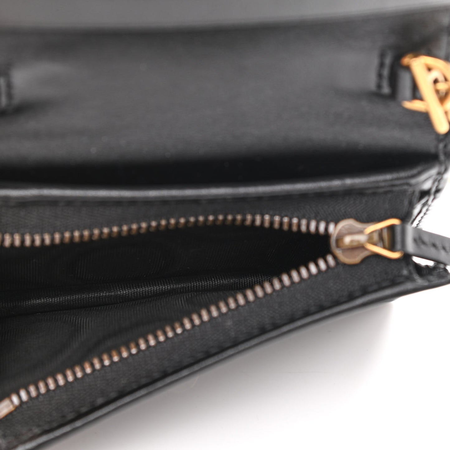 Calfskin Matelasse GG Marmont Mini Wallet On Chain Black