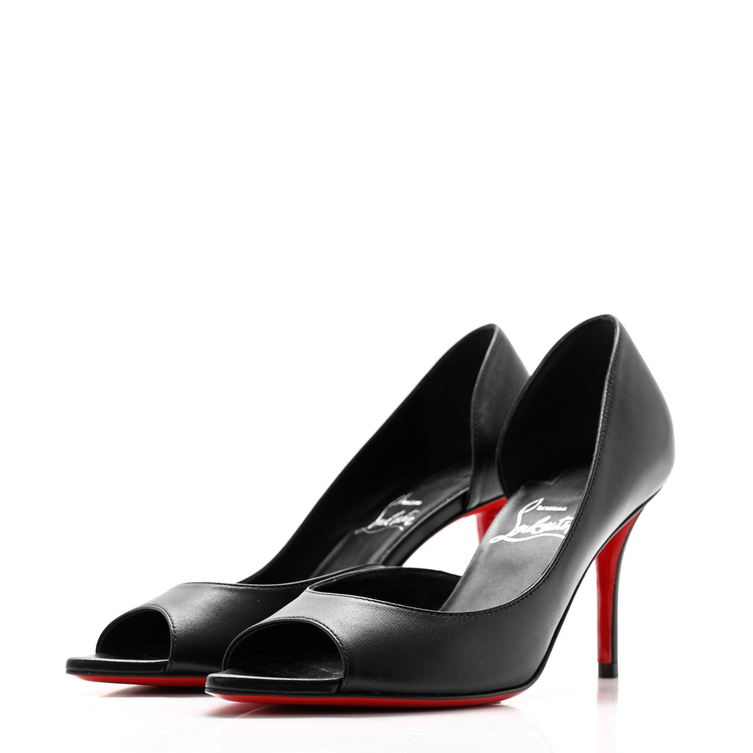 Christian Louboutin Nappa Apostropha 80 Pumps 35.5 Black 3 of 9