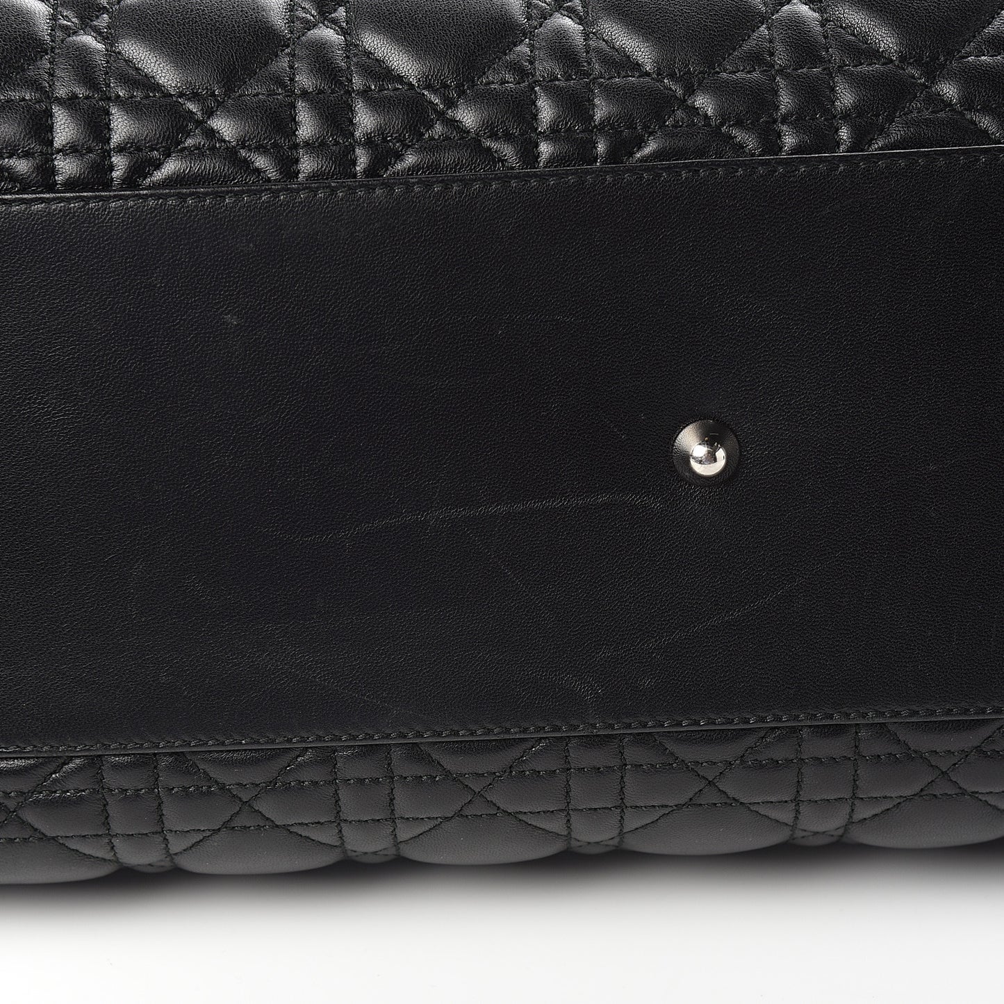 Lambskin Cannage Medium Dior Soft Shopping Tote Black
