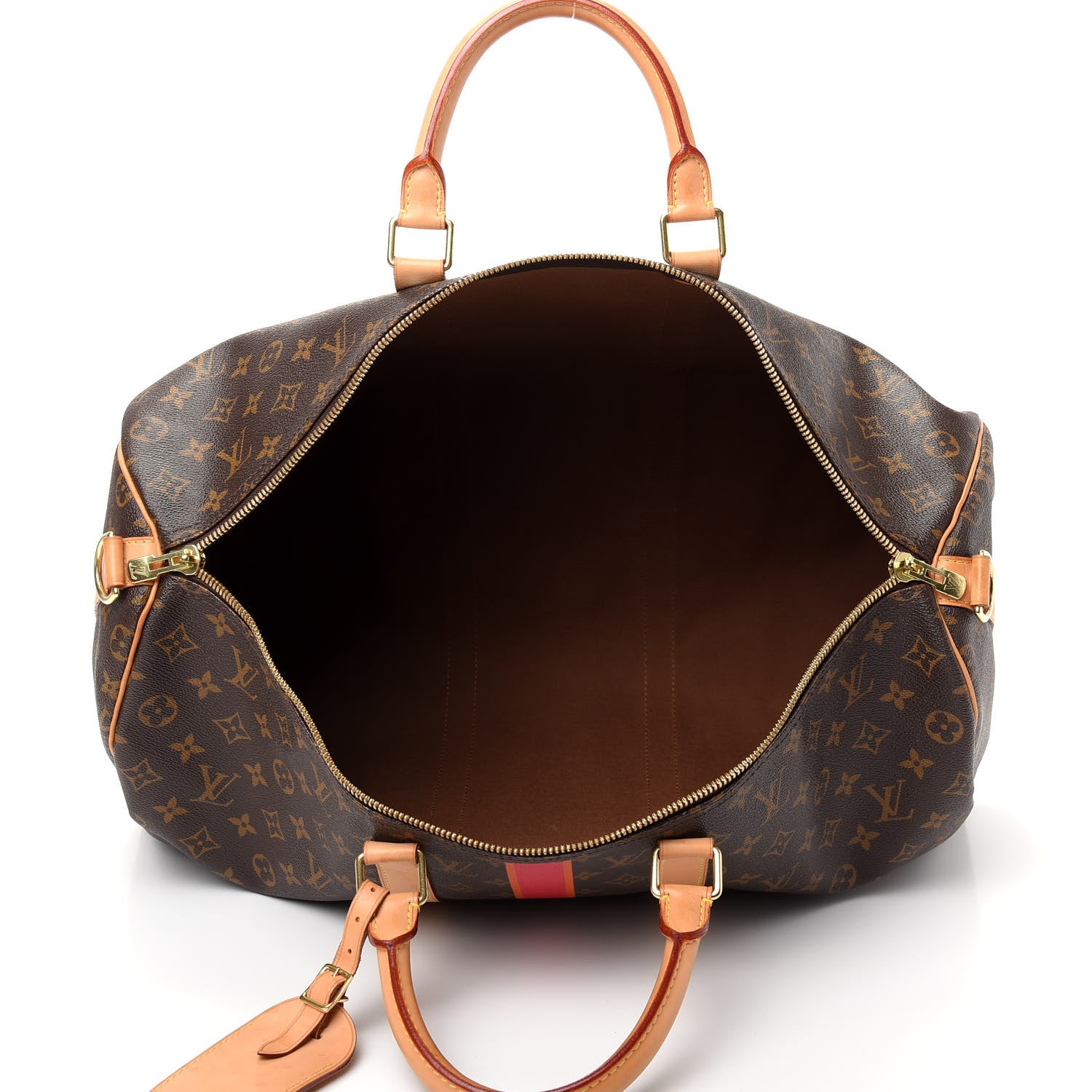 Louis Vuitton Monogram My LV Heritage Keepall Bandouliere 50 Fuchsia Orange 4 of 9