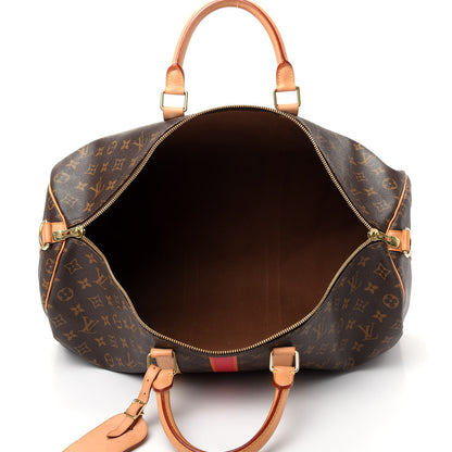 Louis Vuitton Monogram My LV Heritage Keepall Bandouliere 50 Fuchsia Orange 4 of 9