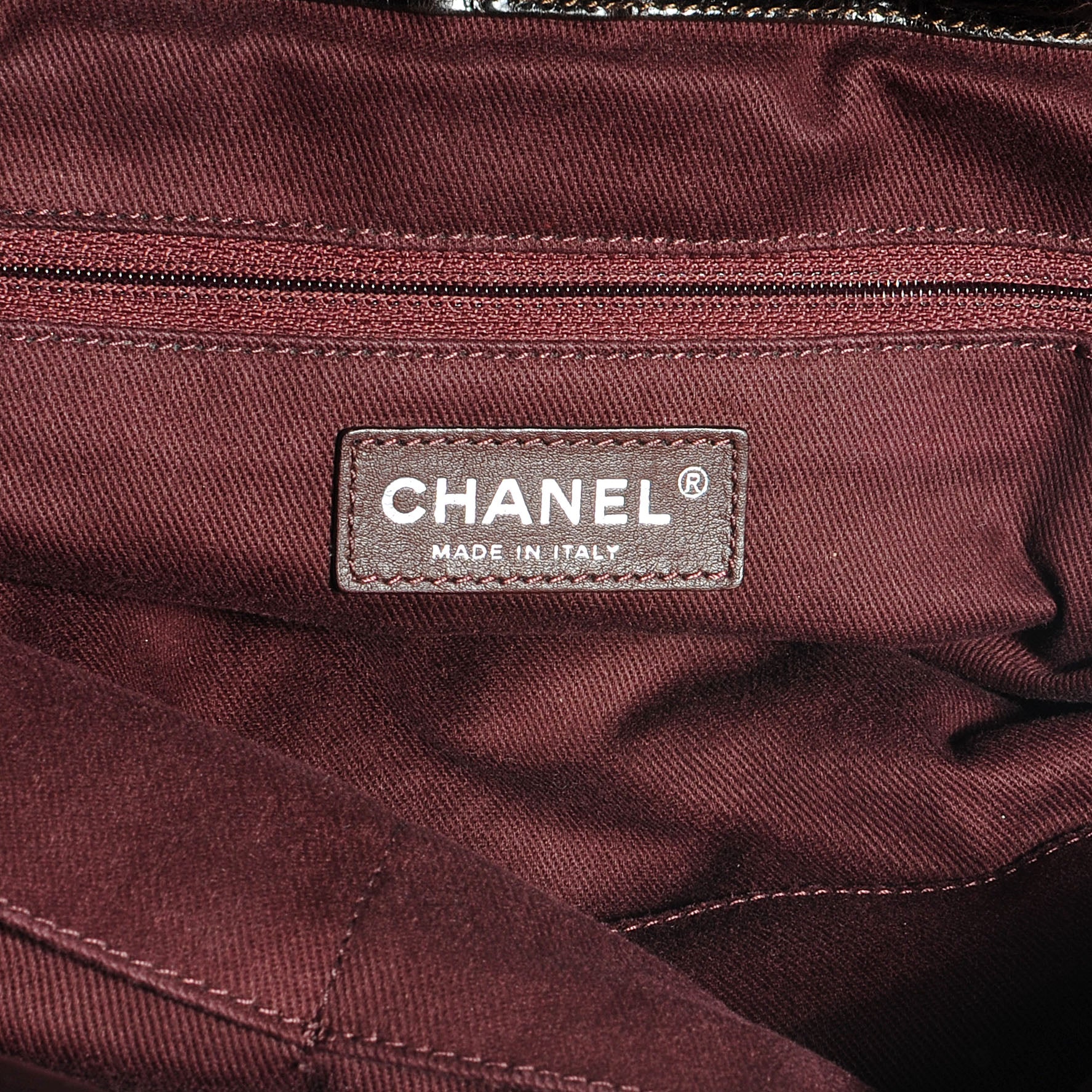 Chanel Iridescent Calfskin Large In The Mix Tote Dark Brown 6 of 7