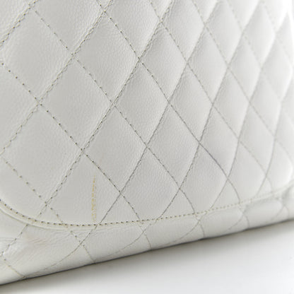 Chanel Caviar Quilted Grand Shopping Tote GST White 13 of 13