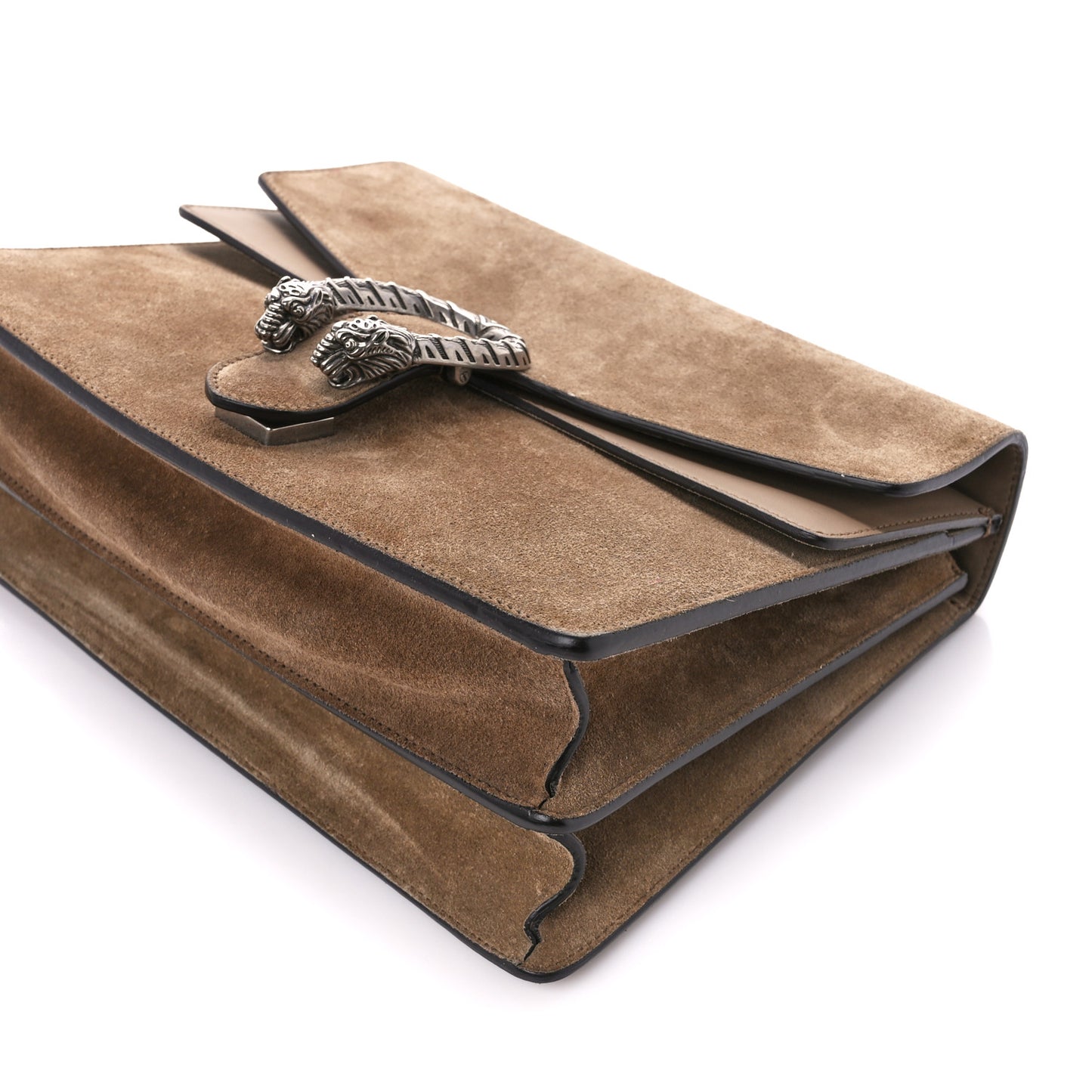 Suede Medium Dionysus Shoulder Bag Taupe