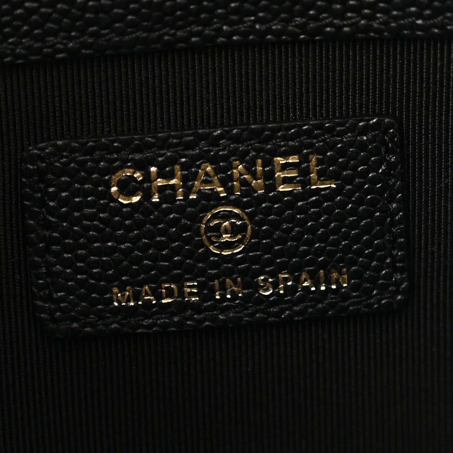 Chanel Caviar Quilted Mademoiselle Vintage Large Zip Pouch Black 6 of 9