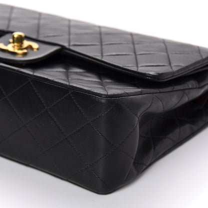 Chanel Lambskin Quilted Medium Double Flap Black 7 of 10
