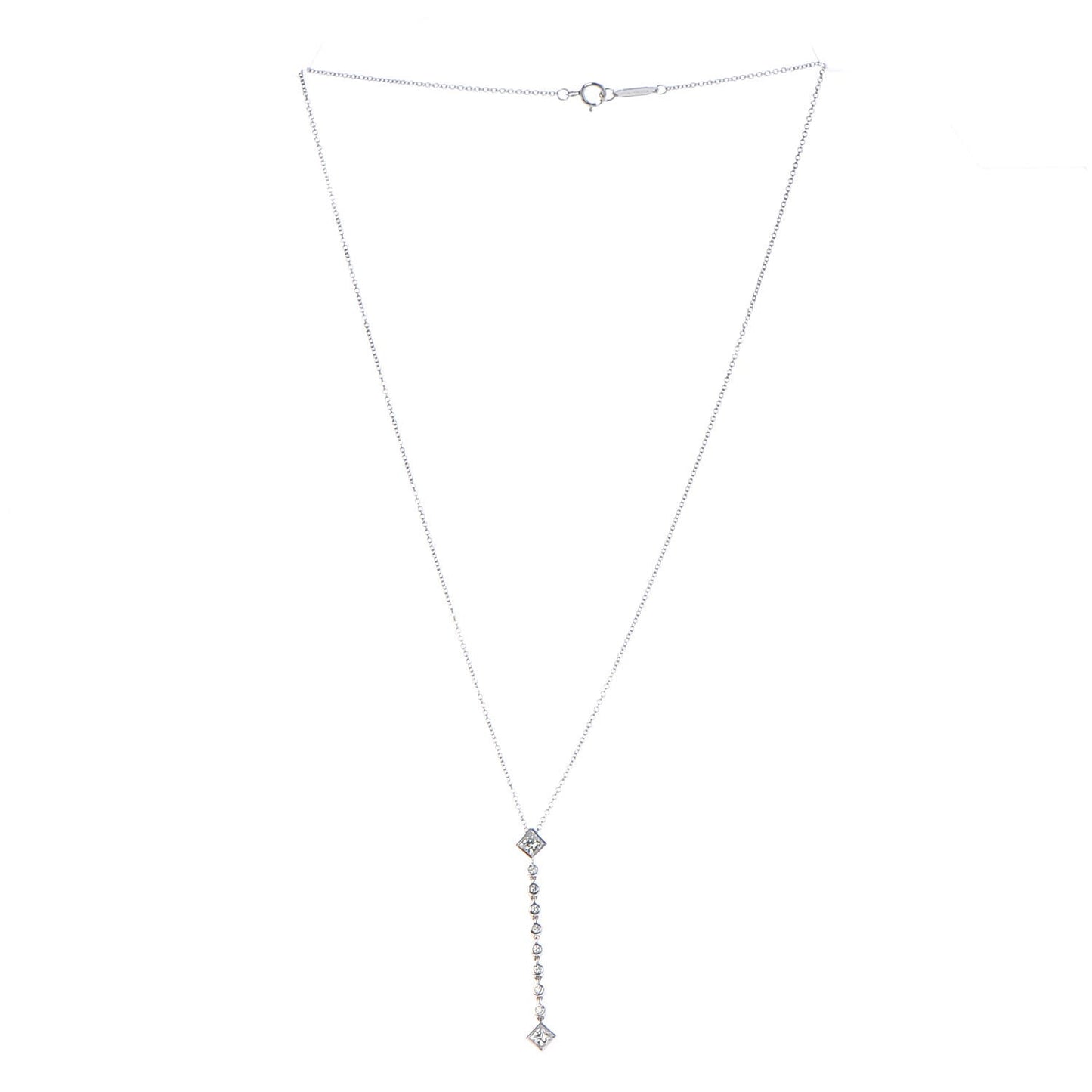 Platinum Diamond Grace Pendant Necklace