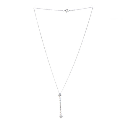 Tiffany Platinum Diamond Grace Pendant Necklace 3 of 7