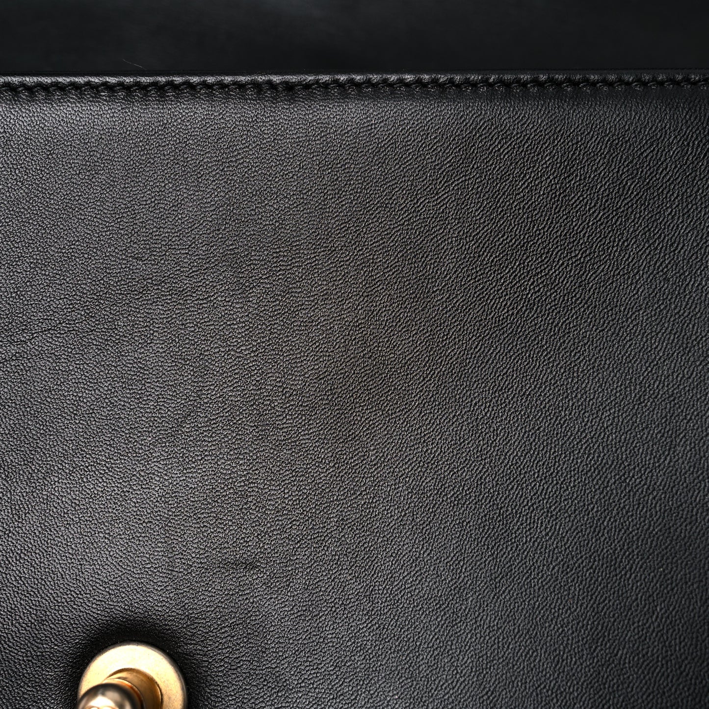 Lambskin Quilted Medium Boy Flap Black