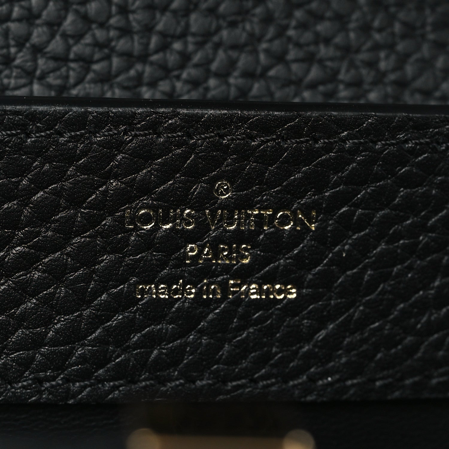 Louis Vuitton Taurillon Mini Capucines Black 6 of 9