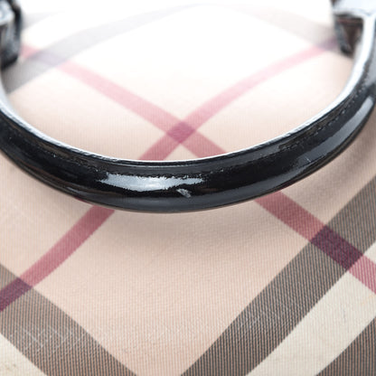 Burberry Nova Check Small Chester Bowling Bag Black 17 of 17