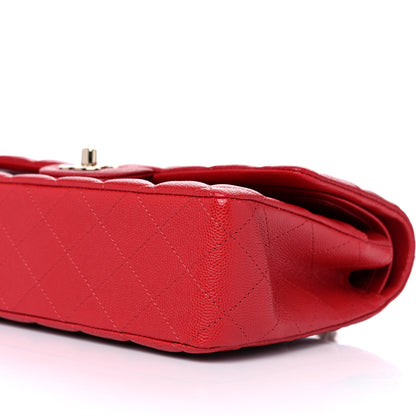 Chanel Caviar Quilted Medium Double Flap Red 9 of 12