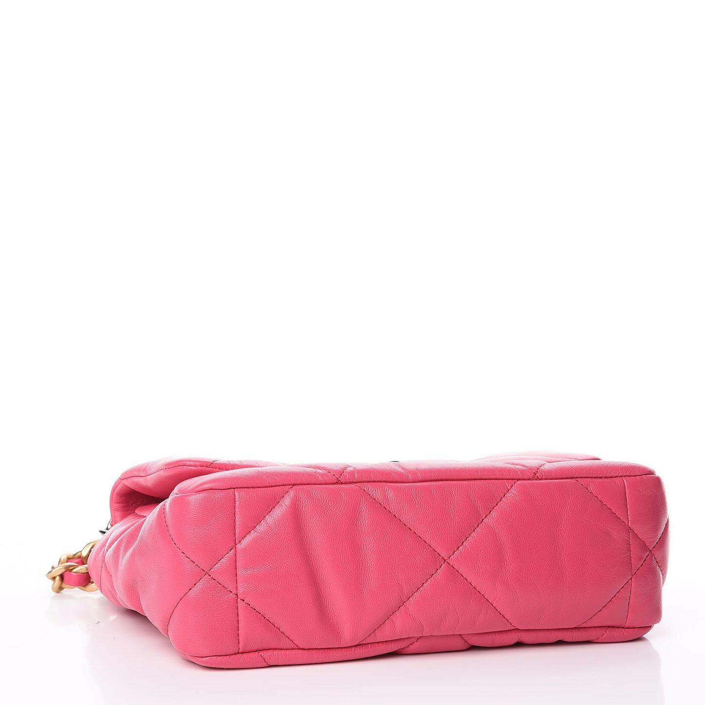 Goatskin Quilted Medium 19 Flap Pink