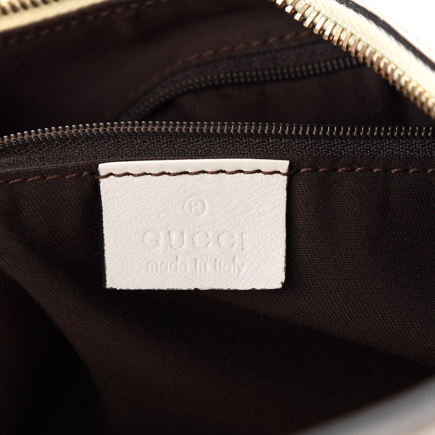 Monogram Medium D Gold Ring Hobo White