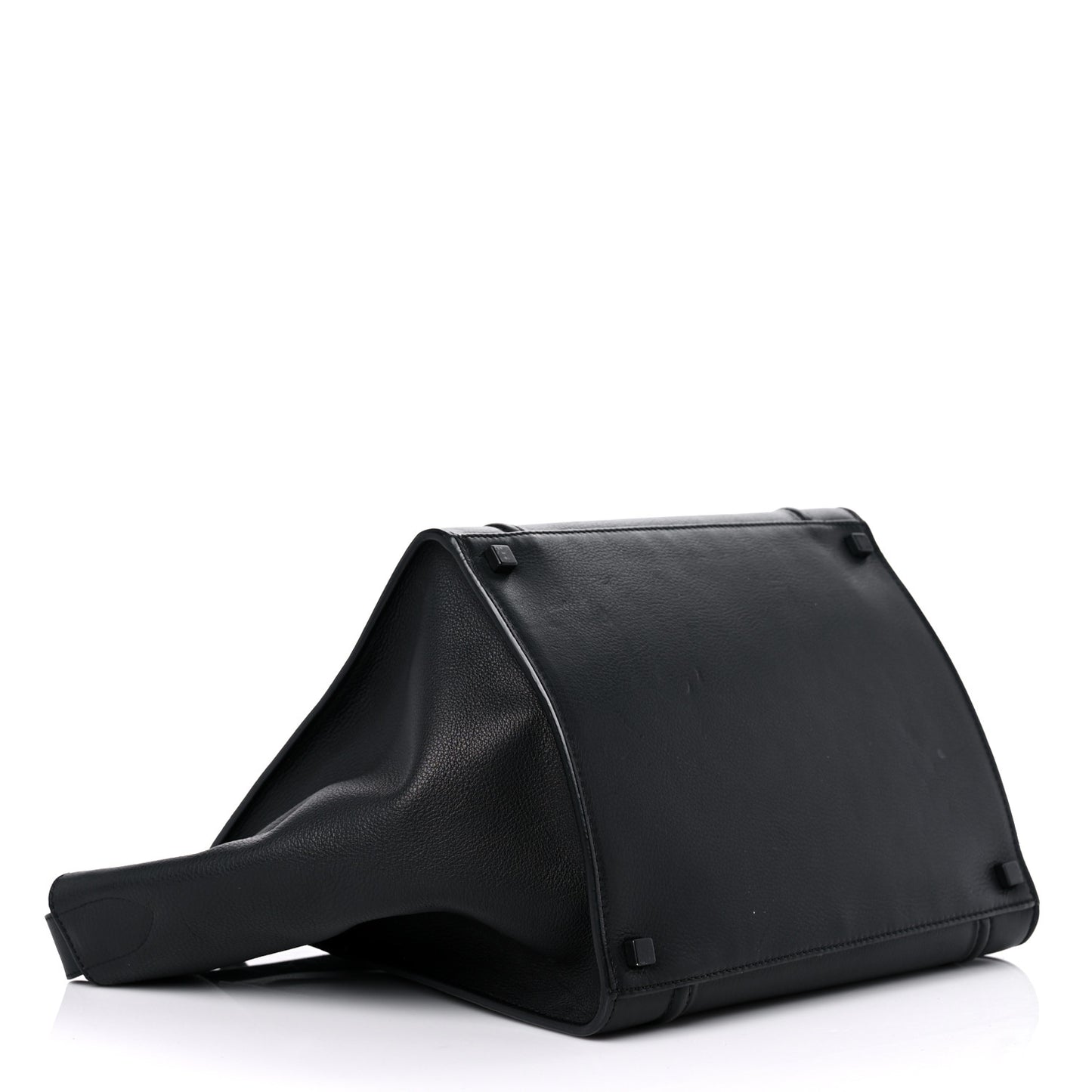 Grained Calfskin Medium Phantom Luggage Black