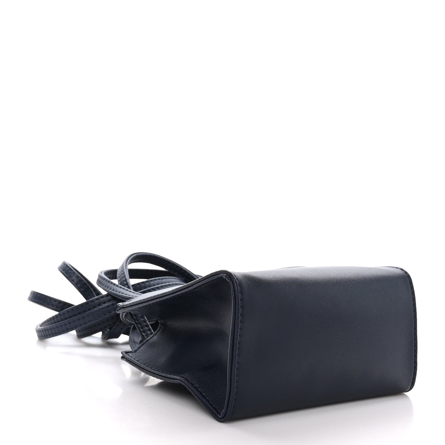 Telfar Vegan Leather Small Shopping Bag Navy 4 of 8