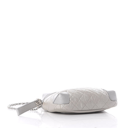 Chanel Metallic Calfskin Camera Case Silver 3 of 10