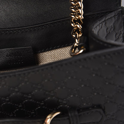 Gucci Microguccissima Mini Emily Shoulder Bag Black 9 of 10