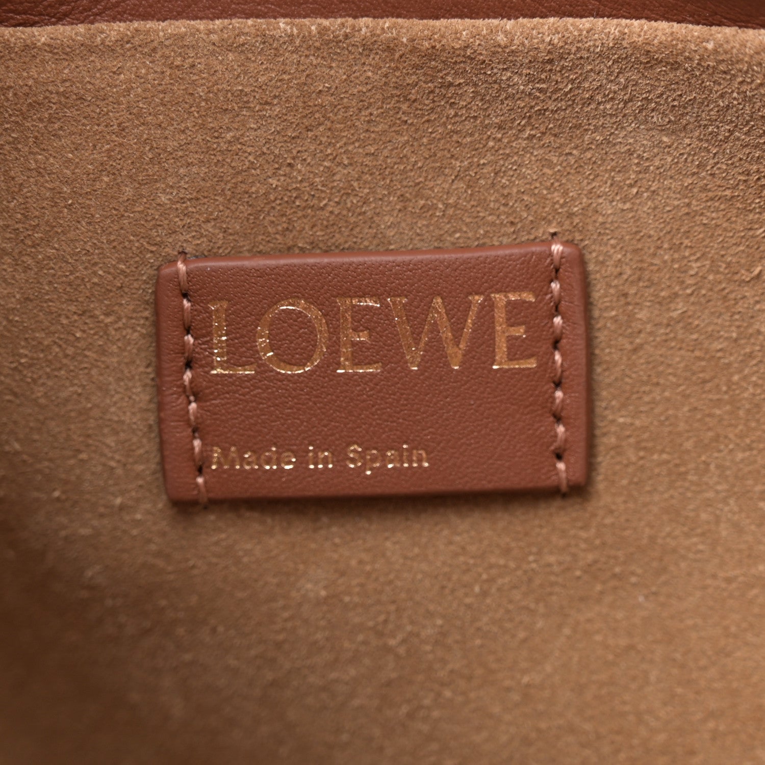 Loewe Nappa Calfskin Suede Medium Flamenco Landscape Knot Clutch Pecan Parrot Pink 6 of 10