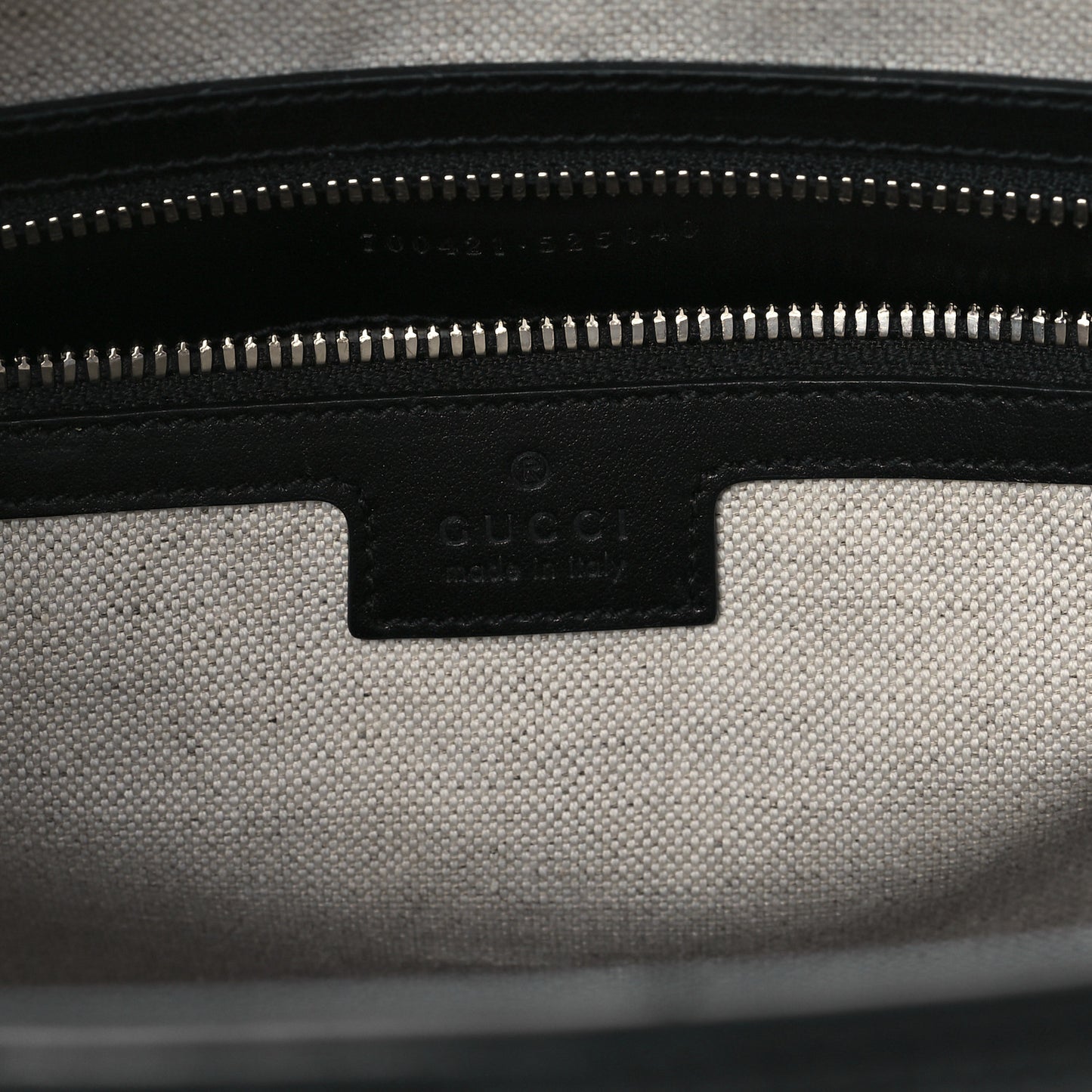 Calfskin GG Tennis Embossed Medium Tote Bag Black