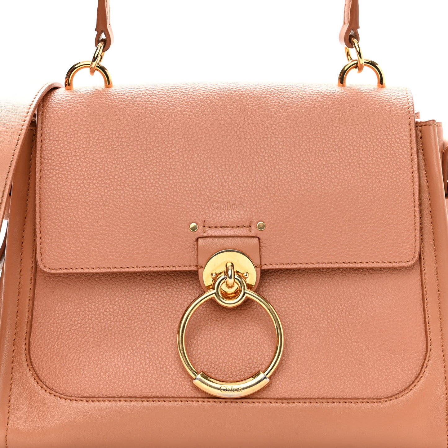 Calfskin Small Tess Day Bag Muted Brown