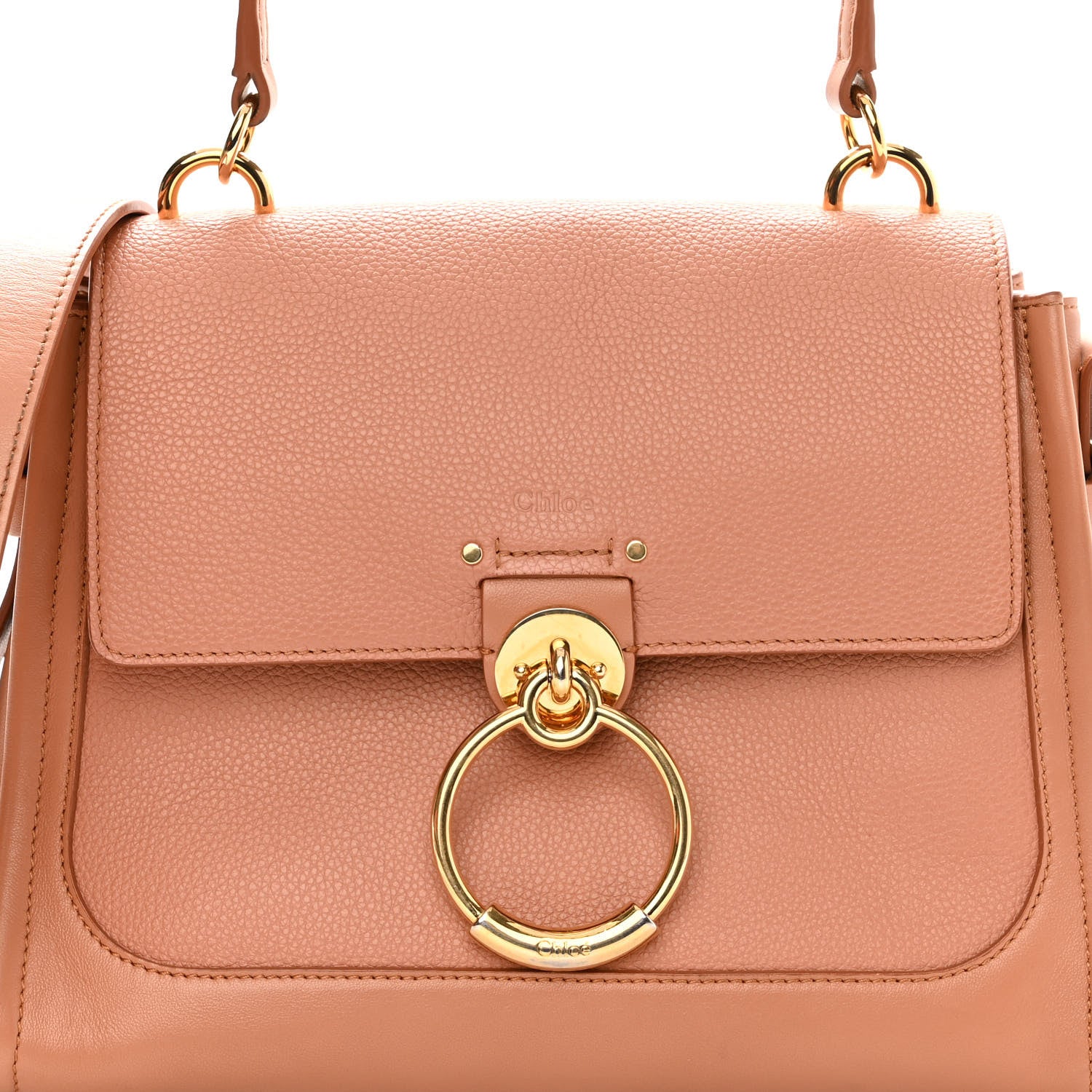 Chloe Calfskin Small Tess Day Bag Muted Brown 7 of 16