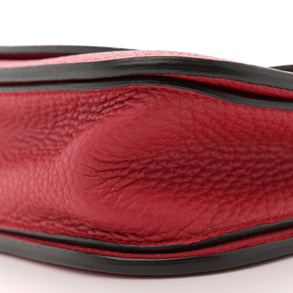 Gucci Grained Calfskin Large Bright Bit Flap Bag Red 11 of 13