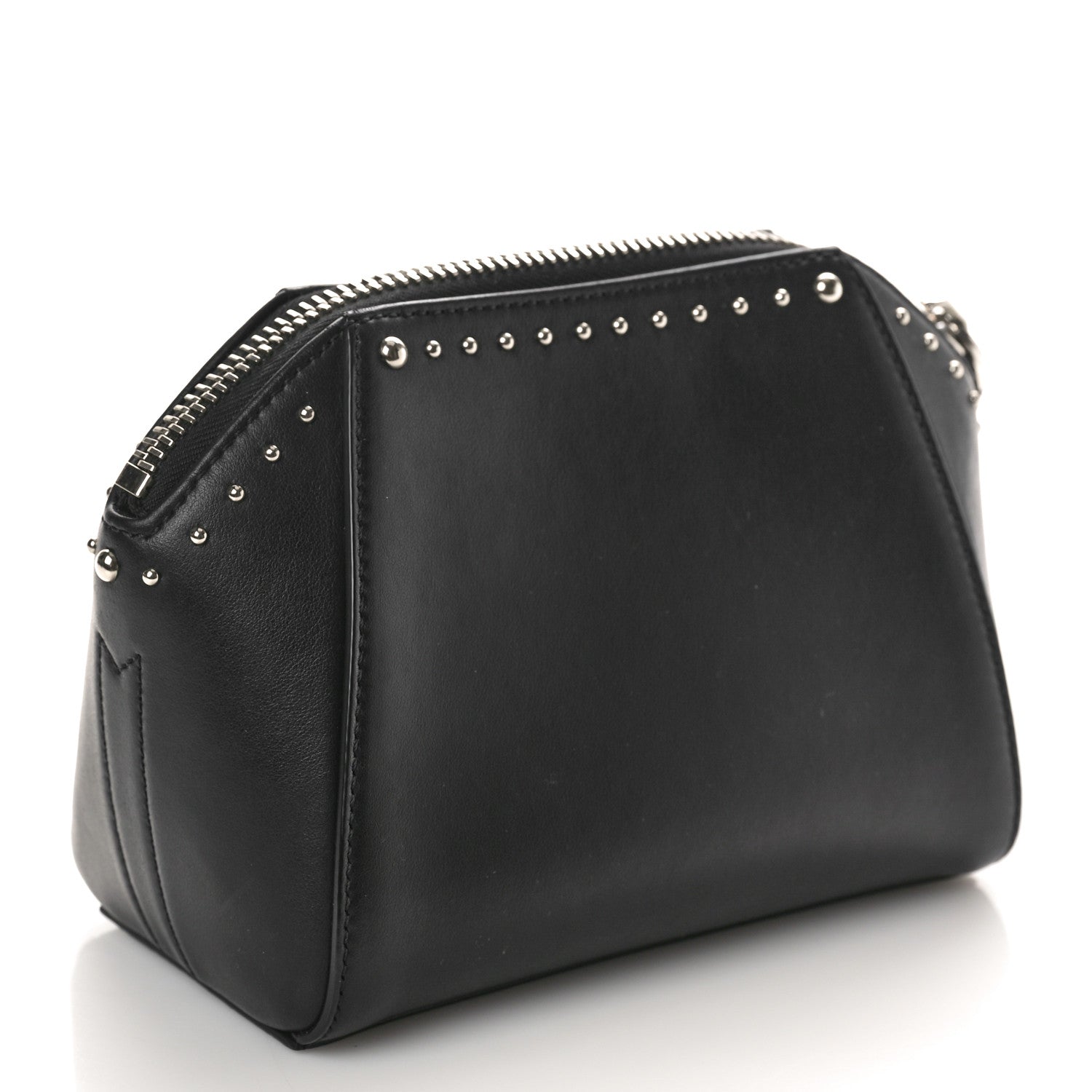 Givenchy Calfskin Small Studded Antigona Beauty Wristlet Black 3 of 10